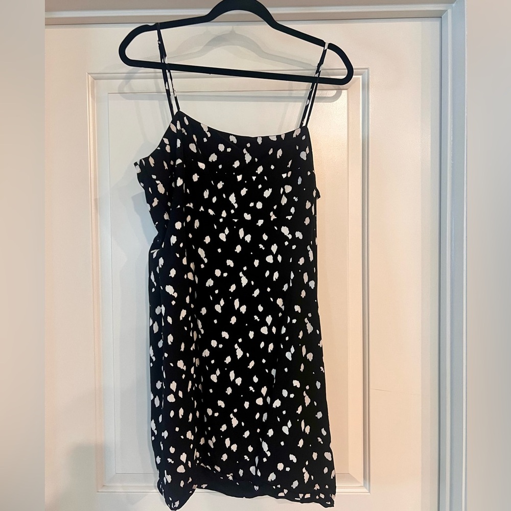 Bardot Black and White Spaghetti Strap Dress